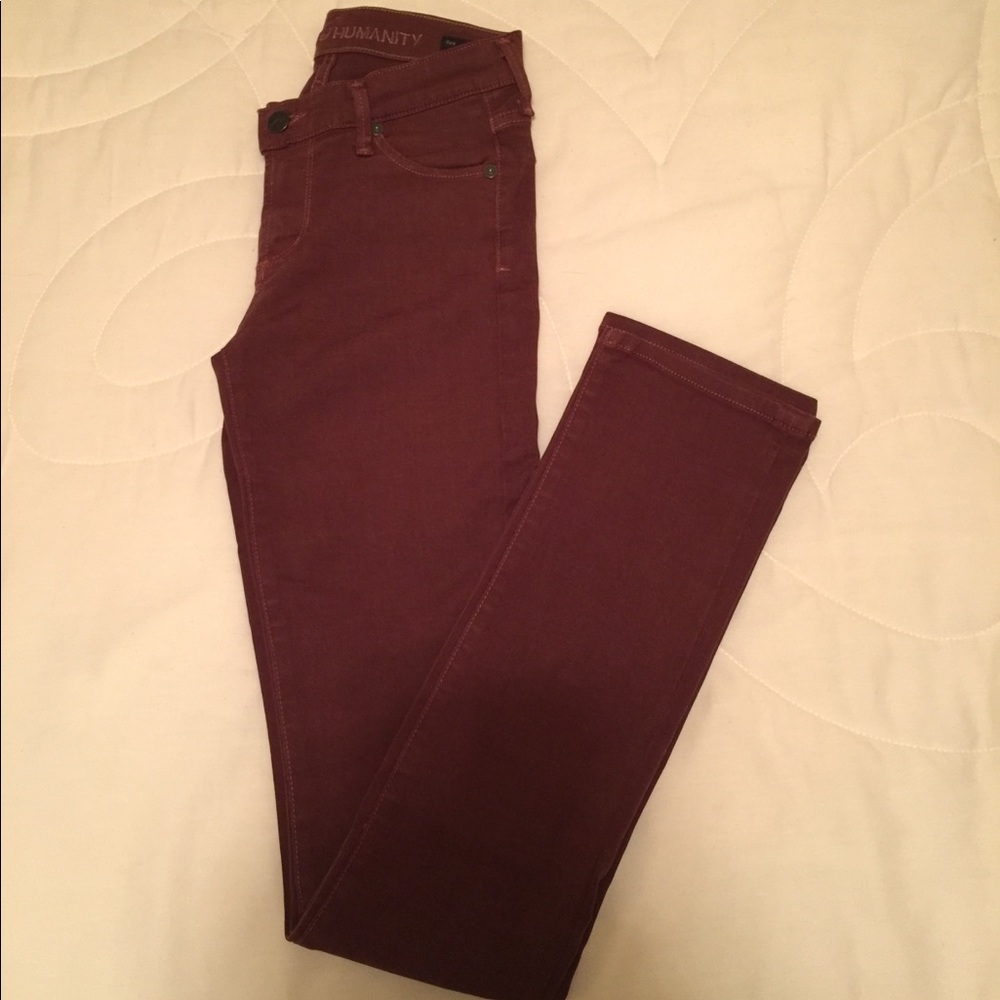 Citizens Of Humanity Ava Straight Leg in Maroon